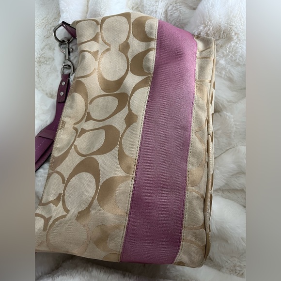 Tan & Purple Coach Hobo Bag - Picture 8 of 8